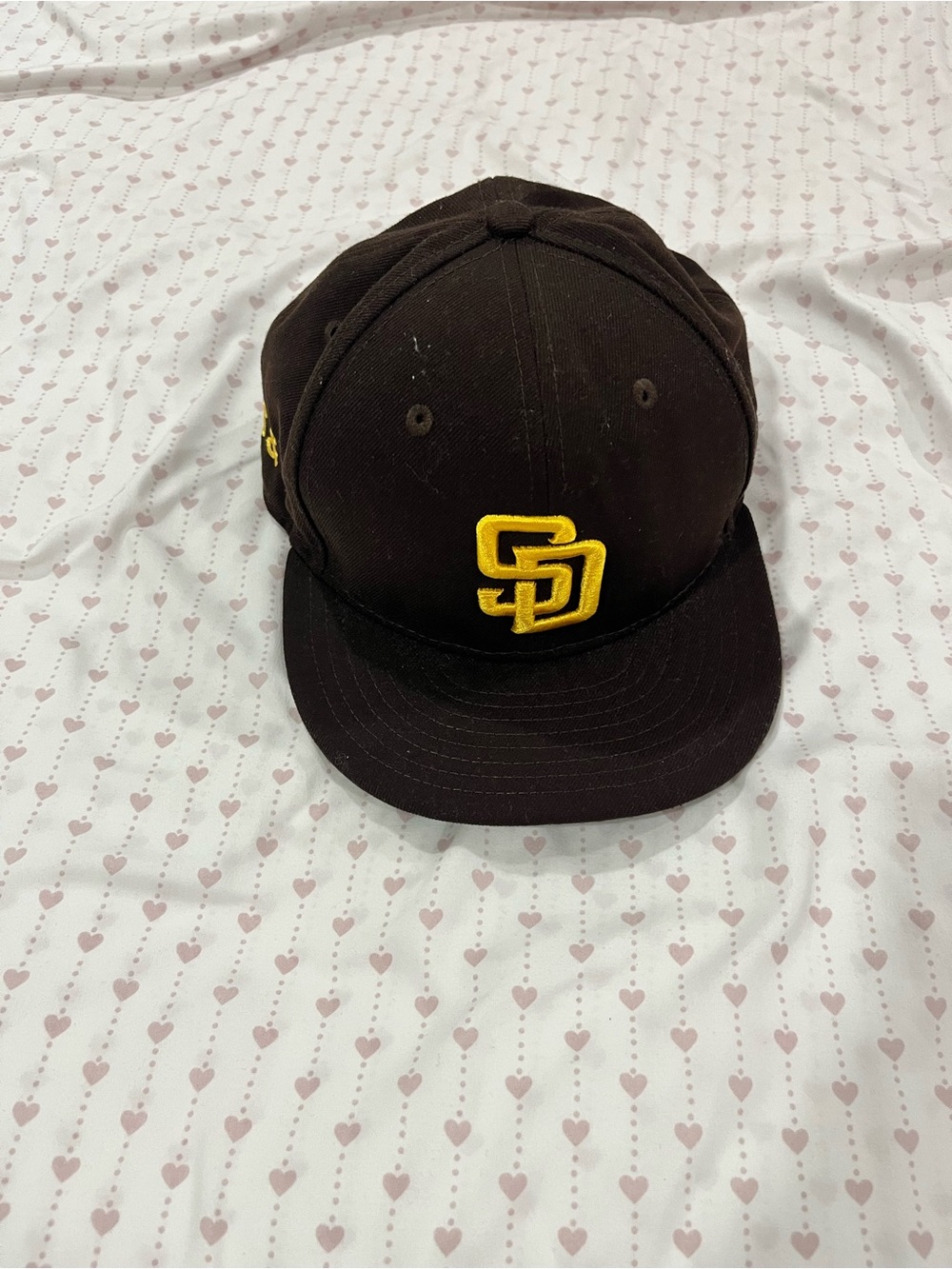 New Era Brown Baseball Cap with Yellow SD Logo